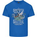 Skilful Sailor Kraken Sailing Cthulhu Mens Cotton T-Shirt Tee Top Royal Blue