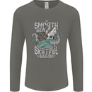 Skilful Sailor Kraken Sailing Cthulhu Mens Long Sleeve T-Shirt Charcoal
