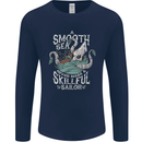 Skilful Sailor Kraken Sailing Cthulhu Mens Long Sleeve T-Shirt Navy Blue