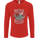 Skilful Sailor Kraken Sailing Cthulhu Mens Long Sleeve T-Shirt Red