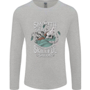 Skilful Sailor Kraken Sailing Cthulhu Mens Long Sleeve T-Shirt Sports Grey