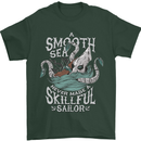 Skilful Sailor Kraken Sailing Cthulhu Mens T-Shirt 100% Cotton Forest Green