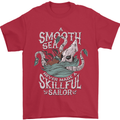 Skilful Sailor Kraken Sailing Cthulhu Mens T-Shirt 100% Cotton Red