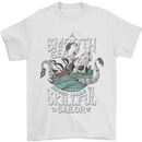 Skilful Sailor Kraken Sailing Cthulhu Mens T-Shirt 100% Cotton White