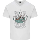 Skilful Sailor Kraken Sailing Cthulhu Mens V-Neck Cotton T-Shirt White