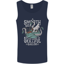 Skilful Sailor Kraken Sailing Cthulhu Mens Vest Tank Top Navy Blue