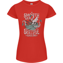 Skilful Sailor Kraken Sailing Cthulhu Womens Petite Cut T-Shirt Red