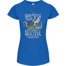 Skilful Sailor Kraken Sailing Cthulhu Womens Petite Cut T-Shirt Royal Blue