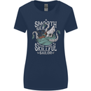 Skilful Sailor Kraken Sailing Cthulhu Womens Wider Cut T-Shirt Navy Blue