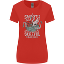 Skilful Sailor Kraken Sailing Cthulhu Womens Wider Cut T-Shirt Red