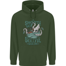 Skilful Sailor Kraken Sailing Octopus Childrens Kids Hoodie Forest Green