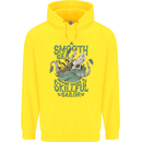 Skilful Sailor Kraken Sailing Octopus Childrens Kids Hoodie Yellow