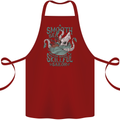 Skilful Sailor Kraken Sailing Octopus Cotton Apron 100% Organic Maroon