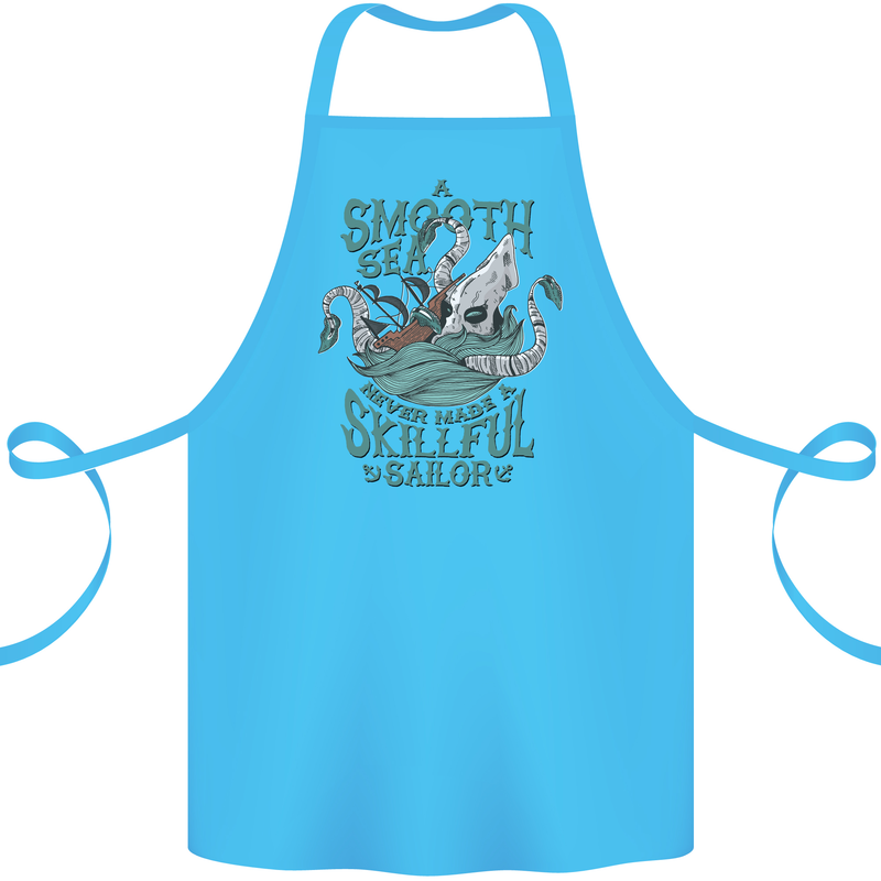 Skilful Sailor Kraken Sailing Octopus Cotton Apron 100% Organic Turquoise