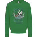Skilful Sailor Kraken Sailing Octopus Kids Sweatshirt Jumper Irish Green