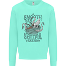 Skilful Sailor Kraken Sailing Octopus Kids Sweatshirt Jumper Peppermint