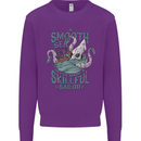 Skilful Sailor Kraken Sailing Octopus Kids Sweatshirt Jumper Purple