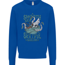 Skilful Sailor Kraken Sailing Octopus Kids Sweatshirt Jumper Royal Blue
