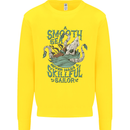 Skilful Sailor Kraken Sailing Octopus Kids Sweatshirt Jumper Yellow