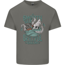 Skilful Sailor Kraken Sailing Octopus Kids T-Shirt Childrens Charcoal