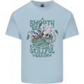 Skilful Sailor Kraken Sailing Octopus Kids T-Shirt Childrens Light Blue