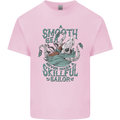 Skilful Sailor Kraken Sailing Octopus Kids T-Shirt Childrens Light Pink