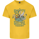 Skilful Sailor Kraken Sailing Octopus Kids T-Shirt Childrens Yellow