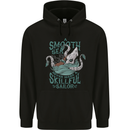 Skilful Sailor Kraken Sailing Octopus Mens 80% Cotton Hoodie Black