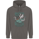 Skilful Sailor Kraken Sailing Octopus Mens 80% Cotton Hoodie Charcoal