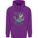 Skilful Sailor Kraken Sailing Octopus Mens 80% Cotton Hoodie Purple