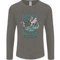 Skilful Sailor Kraken Sailing Octopus Mens Long Sleeve T-Shirt Charcoal