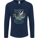 Skilful Sailor Kraken Sailing Octopus Mens Long Sleeve T-Shirt Navy Blue