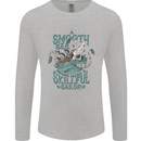 Skilful Sailor Kraken Sailing Octopus Mens Long Sleeve T-Shirt Sports Grey