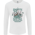 Skilful Sailor Kraken Sailing Octopus Mens Long Sleeve T-Shirt White