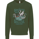 Skilful Sailor Kraken Sailing Octopus Mens Sweatshirt Jumper Forest Green