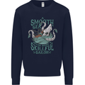 Skilful Sailor Kraken Sailing Octopus Mens Sweatshirt Jumper Navy Blue