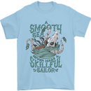 Skilful Sailor Kraken Sailing Octopus Mens T-Shirt 100% Cotton Light Blue