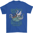 Skilful Sailor Kraken Sailing Octopus Mens T-Shirt 100% Cotton Royal Blue