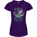 Skilful Sailor Kraken Sailing Octopus Womens Petite Cut T-Shirt Purple