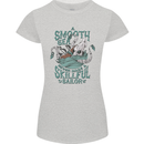 Skilful Sailor Kraken Sailing Octopus Womens Petite Cut T-Shirt Sports Grey