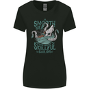 Skilful Sailor Kraken Sailing Octopus Womens Wider Cut T-Shirt Black