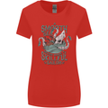 Skilful Sailor Kraken Sailing Octopus Womens Wider Cut T-Shirt Red