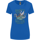 Skilful Sailor Kraken Sailing Octopus Womens Wider Cut T-Shirt Royal Blue