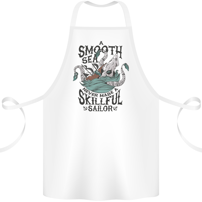 Skilful Sailor Kraken Sailor Cotton Apron 100% Organic White