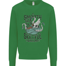 Skilful Sailor Kraken Sailor Kids Sweatshirt Jumper Irish Green