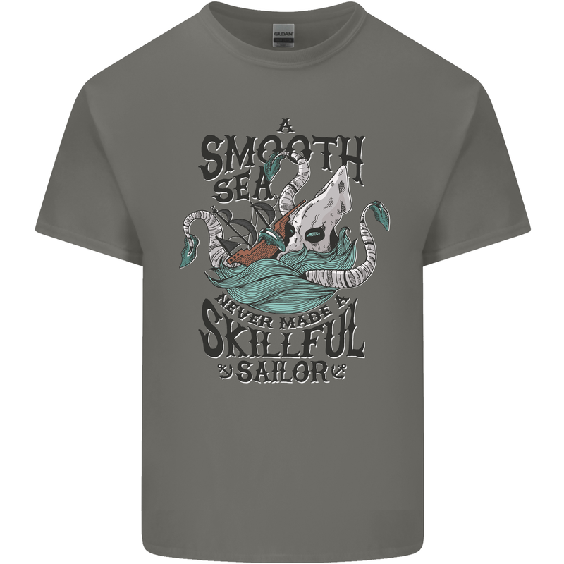 Skilful Sailor Kraken Sailor Kids T-Shirt Childrens Charcoal