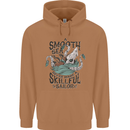 Skilful Sailor Kraken Sailor Mens 80% Cotton Hoodie Caramel Latte
