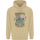 Skilful Sailor Kraken Sailor Mens 80% Cotton Hoodie Sand