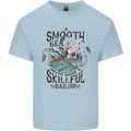 Skilful Sailor Kraken Sailor Mens Cotton T-Shirt Tee Top Light Blue