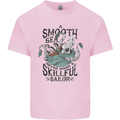 Skilful Sailor Kraken Sailor Mens Cotton T-Shirt Tee Top Light Pink
